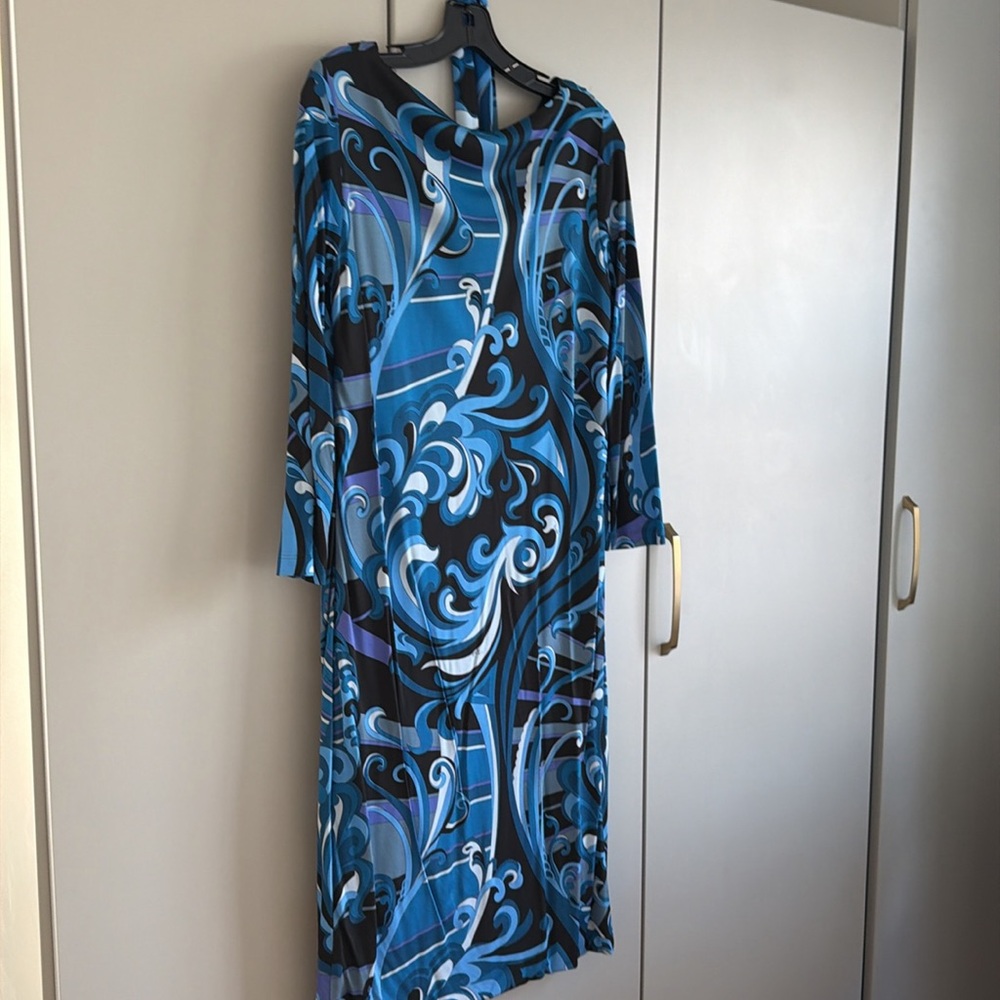 Emilio Pucci Made in Italy Blue Dress - Picture 2 of 4